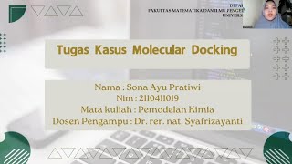 Tugas Kasus Molecular DockingSona Ayu Pratiwi [upl. by Ylac]