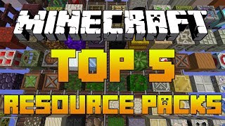 Minecraft TOP 5 Resource Packs 174 Texture Packs  Download 2014 [upl. by Savihc]