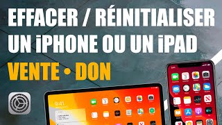 Réinitialiser  Effacer un iPhone ou un iPad et le déconnecter iCloud achat vente occasion don [upl. by Papert]