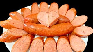 AIR FRYER ORIGINAL SMOKED SAUSAGES I How to cook sausage in air fryer [upl. by Iow]