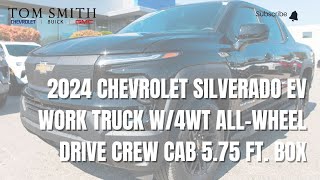 2024 Chevrolet Silverado EV Work Truck w4WT AllWheel Drive Crew Cab 575 ft box [upl. by Gawen]