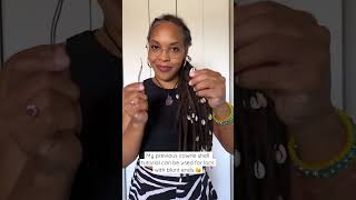 How To Add Cowrie Shells to the ends of my locs ✨🐚✨ With Natural amp Thick Locs  itsdawnelle [upl. by Llenej]