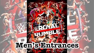 2022 Royal Rumble  30 Men Royal Rumble Entrances [upl. by Anetta]