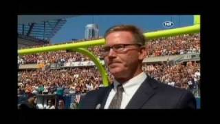 Jim Cornelison sings National Anthem at Soldier Field on 91111 [upl. by Thorstein]