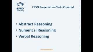 Epso Abstract Numerical Verbal Reasoning Tutorial [upl. by Ahsinauj23]