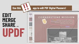 How to Edit a PDF Digital Planner with UPDF [upl. by Esinereb137]