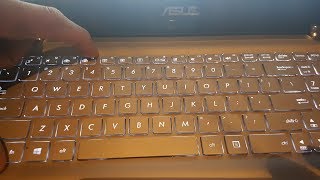 How to Turn OnOff Keyboard Back light And Screen Brightness Asus Laptops [upl. by Aehtla]