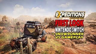 Expeditions A MudRunner Game First Look Nintendo Switch amp VS SnowRunner Gameplay [upl. by Veda518]