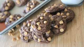 Chewy Chocolate Peanut Butter Chip Cookies Brownie Cookies [upl. by Lefkowitz]