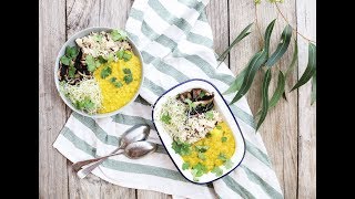 SUPER EASY DAHL BOWL  PLANT BASED  VEGAN  SIMPLE [upl. by Aleece]