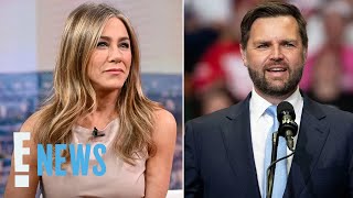 Jennifer Aniston SLAMS JD Vance’s Comments About Childless Women  E News [upl. by Aineles]