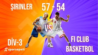 Şirinler  Fi Club Basketbol  Div 3  Sporsepeti Basketbol Ligi [upl. by Hna]