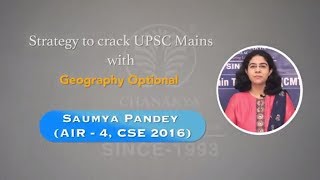 Geography Optional Subject For UPSC Mains Strategy Syllabus Books By IAS Topper Saumya Pandey [upl. by Karilynn]