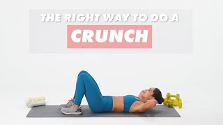 How To Do Crunches  The Right Way  WellGood [upl. by Esital]