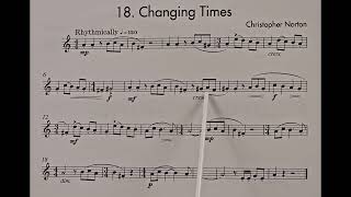 18 Changing Times piano accompaniment at rehearsal speed [upl. by Adnuhsal]