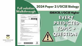 2024 Biology Paper 2 IGCSE Edexcel  Higher  Predicted paper walkthrough [upl. by Adriaens]