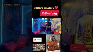 Men Office bag trending bag shortsfeed mensfashion womensfashion trolleybag montblanc shop [upl. by Yrojram]