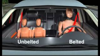 Orlando Car Accident  Occupant Without Seatbelt Ejection Animation [upl. by Levenson548]