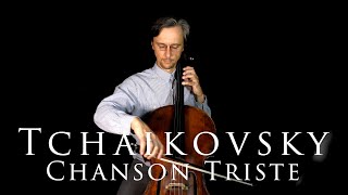 Tchaikovsky Chanson Triste Suzuki Cello Book 4 Practice with Cello Teacher [upl. by Tizes303]