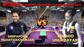 ใบพัด ศรีราชา World Womens Snooker Championship 2024 รอบแบ่งกลุ่มแมทช์แรกsnooker [upl. by Ennaj637]