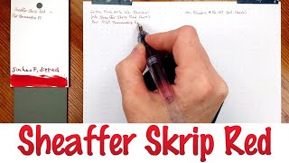 Sheaffer Skrip Red [upl. by Burch]