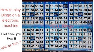 How to play Bingo on a electronic machine [upl. by Ivett]