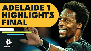 Gael Monfils vs Karen Khachanov  Adelaide 1 2022 Final Highlights [upl. by Ennairoc]