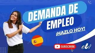 🖊 Cómo inscribirse como demandante de empleo  Paso a Paso [upl. by Yoreel393]