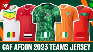 🟢 Africa Cup of Nations 2023 2024 All Teams Kits Jersey Home amp Away [upl. by Ssilb]