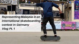 I participated in a freestyle skateboarding contest in Germany 2023  Pt 1 [upl. by Ahsimaj306]