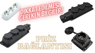 Kablolu 3 lü priz nasıl bağlanır  Grup Priz bağlantısı  Sıva üstü 3 lü priz bağlantısı [upl. by Bettye]