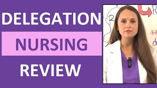 Delegation Nursing NCLEX Questions Review RNLPNUAP Duties Scope of Practice [upl. by Wong463]