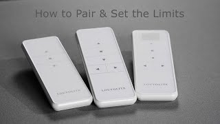 One Touch Motorisation  How to Pair amp Set the Limits [upl. by Nymzaj563]