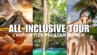 Allinclusive tour to Chichen Itza Yucatan Mexico Cancun TripMust see Mayan Ruin Cenote Valladolid [upl. by Haroppizt]