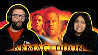 Armageddon 1998 Wifes First Time Watching Movie Reaction [upl. by Anhej440]