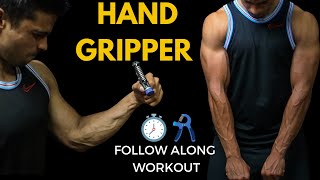 Hand Gripper Follow Along Workout  Strong amp Vascular Forearms In 3mins [upl. by Oilicec]