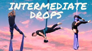 10 Intermediate Aerial Silks Drops [upl. by Eba]