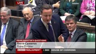 David Cameron to Ed Miliband quotChild of Thatcher or son of Brownquot PMQ 11210 [upl. by Levesque]