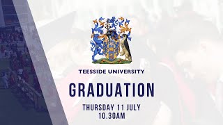 Teesside University Graduation Thursday 11 July 2024  1030am [upl. by Nidak]