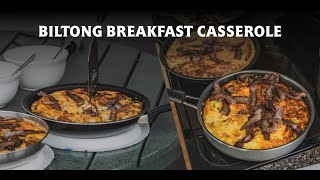 EggsBiltong Casserole 👍 Jaco takes us through the process of making the perfect breakfast dish [upl. by Cos]