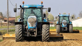 2× Landini 7175 Roboshift2 Alpego Dp500Preparazione letto di semina [upl. by Kersten]