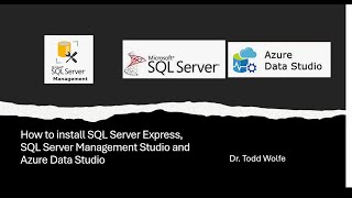 Learn SQL Server in 2024How to install SQLExpress Management Studio and Azure Data Studio for free [upl. by Illyes]