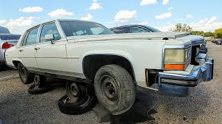 Is This A Pretty Rare Option On This 1986 Cadillac Fleetwood Brougham Junkyard Find [upl. by Farrell]