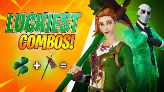 LUCKIEST COMBOS in Fortnite  St Patrick’s Day Special [upl. by Meil163]