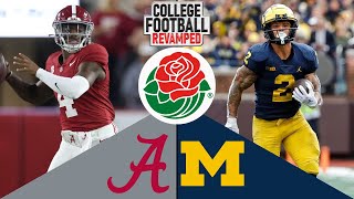 Rose Bowl Game 2023 Simulation  Alabama vs Michigan [upl. by Jeffcott]