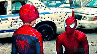 Spider Man vs Rhino Ending The Amazing Spider Man 2 2014 Movie Clip Blu ray 4K [upl. by Adnilak820]