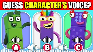 NUMBERBLOCKS Fans Only Guess the Characters by Their Voice Challenge  Number Blocks Animation Quiz [upl. by Rachael815]