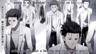 SteinsGate Anime  Opening 1 Eng Jap Romaji subs [upl. by Enihpad]