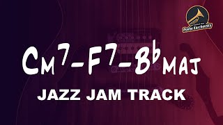 251 in Bb MAJOR JAZZ BACKING TRACK Slow Swing 100 bpm [upl. by Enilegnave]