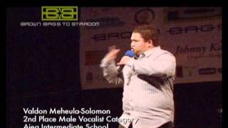 Valdan MeheulaSolomo 2nd Place Male Vocalist Category from Aiea Intermediate [upl. by Yaffit]